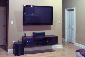 Residential-wall-mounted-LG-TV